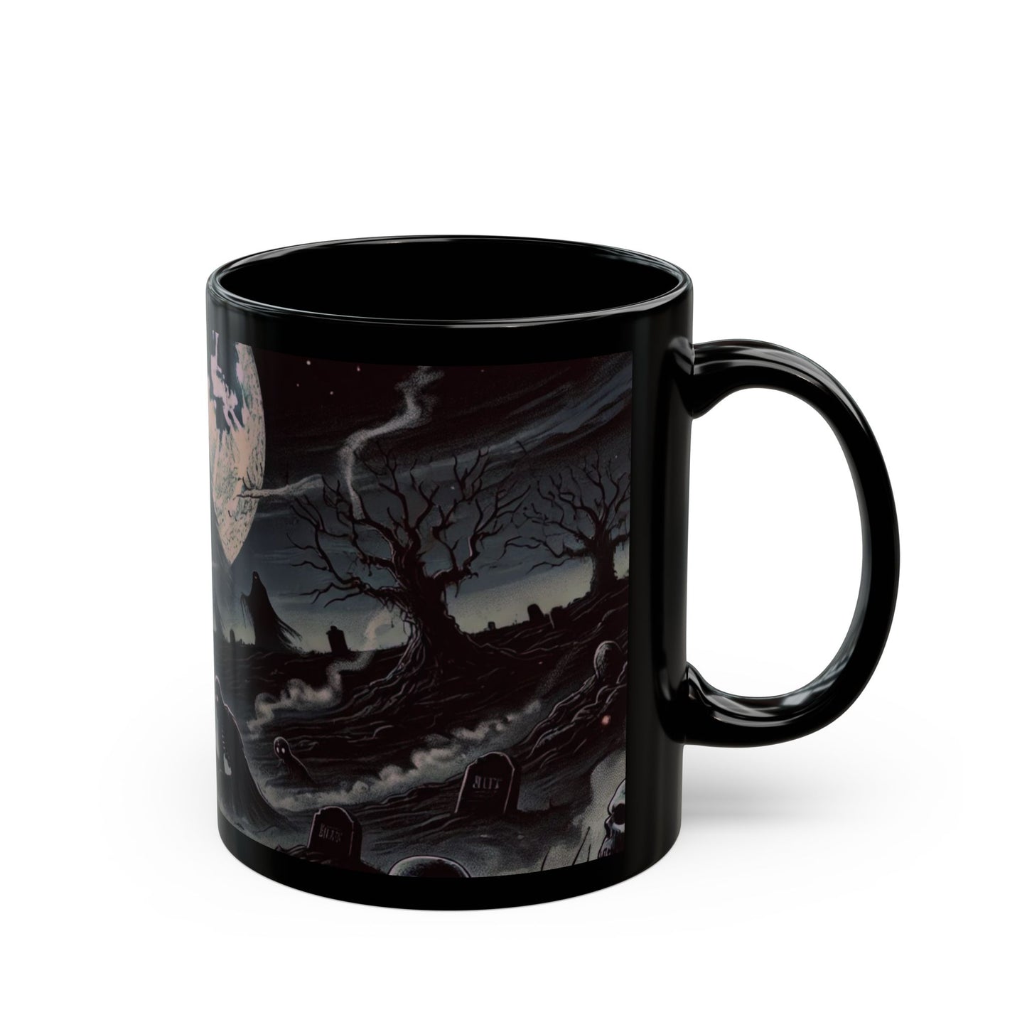 Graveyard of Shadows Black Mug 11oz